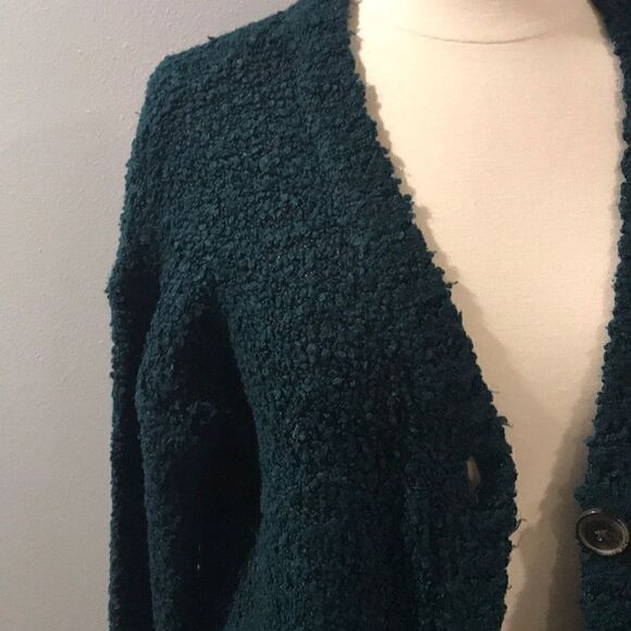 Forest Green Cardigan Sweater  - Picture 2 of 6